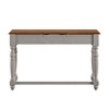 Ivalyn 1 Drawer Desk with Charging Station Antique White - Inspire Q: Farmhouse Style, Power & USB Outlet, Rubber Wood - 4 of 4