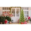 Gulches 4 ft Green PreLit LED Slim Artificial Christmas Tree with 150 Warm White Lights - 4 of 4