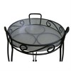 River North Combo Top Plant Stand 21, Black - 2 of 2