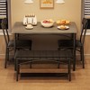 Dining Table Set for 4, Kitchen Table and Chairs for 4 - 2 of 4