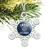 Southwestern Oklahoma State University Bulldogs Logo Metal Snowflake Christmas Tree Holiday Ornament - 2 of 3