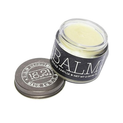 18.21 Man Made Spiced Vanilla Beard Balm Premium Grooming Cream with Low Shine for Conditioning and Shaping Beards, Mustaches - (2 oz)