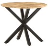 vidaXL Side Table Round End Sofa Table Living Room Coffee Table Solid Wood - 2 of 4