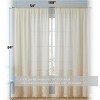 HLC.ME Monaco Decorative Ombre Lace Semi Sheer Light Filtering Rod Pocket Window Treatment Curtain Drapery Panels - Set of 2 - 4 of 4