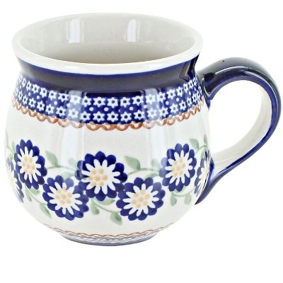 Blue Rose Polish Pottery K090  Manufaktura Bubble Mug