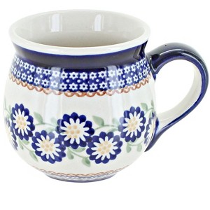 Blue Rose Polish Pottery K090  Manufaktura Bubble Mug - 1 of 2