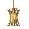 Elegant Lighting Lily 1 light pendant in brass - 3 of 4