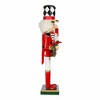 Kurt Adler 15-Inch Red, White and Black Nutcracker with Gift Box and Wreath - 4 of 4