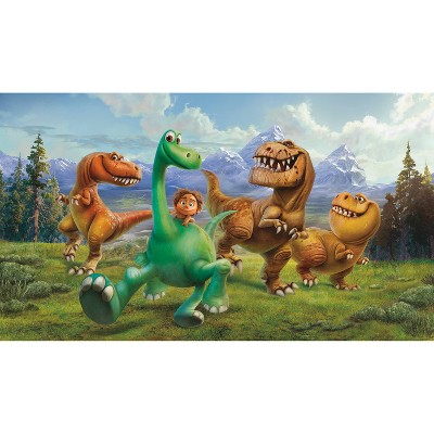 6'x10.5' XL The Good Dinosaur Chair Rail Prepasted Mural Ultra Strippable - RoomMates