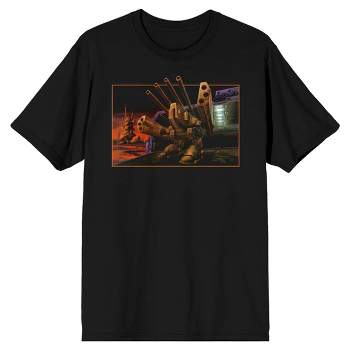 Robotech Destroid Monster Men's Black T-shirt