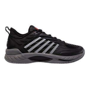 K-Swiss Men's Hypercourt Supreme 2 Tennis Shoe (Black/Steel Gray/Firey Red) - 1 of 4