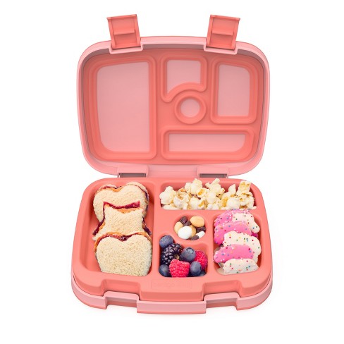 Bentgo Kids' Brights Leakproof, 5 Compartment Bento-Style Kids' Lunch Box -  Coral