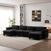KWPZQEB Sectional Sofa, Modern Chenille Couch Sofa w/ Double-Layer Seat Cushion&Armrest, 2/3/4-Seater Sofa w/ Deep Seat for Living Room - 3 of 4