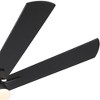 YUHAO Hushine 2-Pack 52 in. Indoor Black Downrod LED standard Ceiling Fan with Light, Remote Included and Reversible Blades - 4 of 4