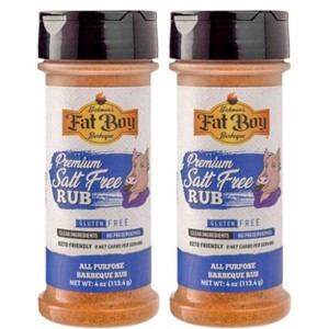 Fat Boy Hickman's BBQ 4 oz Premium Salt Free Rub Gluten Free - Pack of 2 - 1 of 4