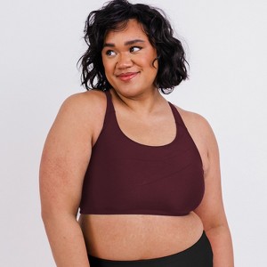 Calypsa - Women's Plus Size Racerback Swim Bra - 1 of 4