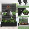 Iron Art Black Planter With Climbing Frame (Louvered Classic Shutter + Helen Street 01) 183*120*40cm - 4 of 4