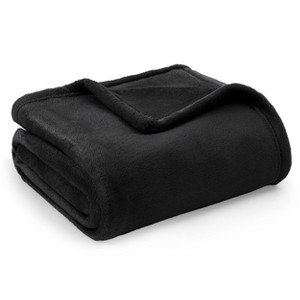 Cozy Comfort by Bedsure | Flannel Blanket Solid 260GSM Soft Fuzzy Plush Bed Blanket - 1 of 4
