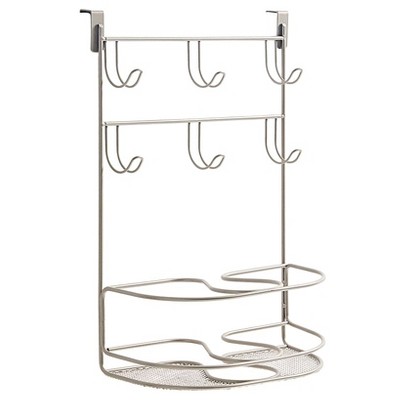 The Lakeside Collection Mybella Over-the-Cabinet Door Deluxe Tiered Styling Station