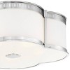 Minka Lavery Modern Ceiling Light Flush Mount Fixture 22" Polished Nickel Dimmable LED Etched White Glass for Bedroom Kitchen Home - 3 of 3