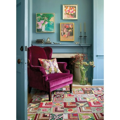 Gypsy Rose Multicolor Handmade Wool Floral Area Rug