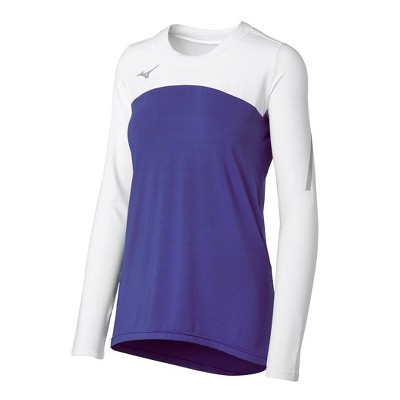 purple athletic shirt