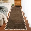 Washable Scalloped Area Rug, Soft Non-Slip Large Area Carpet for Bedroom, Living Room, Dining Room, Nursery, Modern Farmhouse Style - 3 of 4