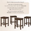 Stool Counter Height, (24in) - 4 pack - 4 of 4