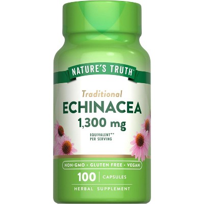 Nature's Truth Echinacea Extract 1300mg | 100 Capsules