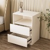 ATJafurn Modern Nightstands Storage Drawers Cabinet, Freestanding Floor Cabinet With 2 Drawers For Living Room and Dining Room - 3 of 4