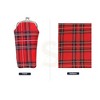 Signare USA Red Royal Stewart Tartan Glasses Pouch/ Case - 2 of 4
