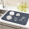 REGALWOVEN Large Diatomaceous Stone Dish Drying Mat for Kitchen Counter, Dishes, Cups, and Utensils 1 Pc - 2 of 4