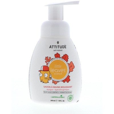 Attitude Little Leaves Foaming Hand Soap, Mango, 10 oz