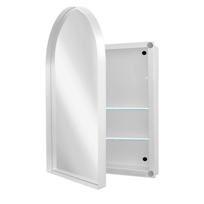 NicBex Bathroom Wall Mount Storage Cabinet Medicine Cabinet with Mirror Door & Shelves