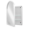 NicBex 16" x 24" Recessed Black Metal Framed Medicine Cabinet with Mirror & Adjustable Shelves, Wall Mirror with Storage for Bathroom, Matte Black - 4 of 4