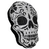 10" Luminous Sugar Skull Novelty Throw Pillow - Sparkles Home - 3 of 4