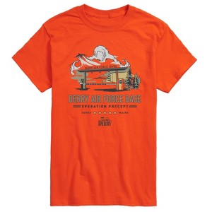 Men's IT: Welcome to Derry Welcome To Derry Air Force Short Sleeve Graphic T-Shirt - Orange - Large - 1 of 4