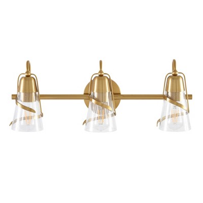 Parrot Uncle Gold Modern 3-Light Wall Sconce Ceiling Light