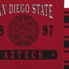 NCAA San Diego State Aztecs Varsity Plaque Double Sided Royal Plush Blanket: Sports Team Logo - 2 of 2