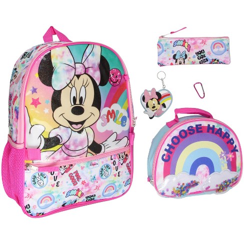 Minnie mouse backpack with lunch bag sale