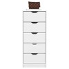CAVINAS  5 Drawers Dresser for Bedroom, Modern Style Drawers with Free Handle for Kids Room,Living Room,Entry and Hallway,Gray/White/Black - 4 of 4