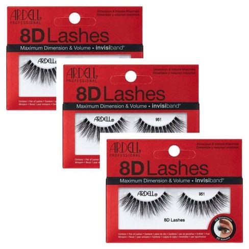 Ardell Professional 8d Lashes - 951 - (pack Of 3) : Target