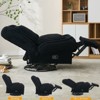TiramisuBest 360 Swivel Rocking Recliner Manual Glider Armless Chair Adjustable Backrest Footrest Corduroy Small Space Living Room Office - 2 of 4