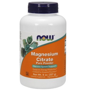 Magnesium Citrate Powder by Now Foods  -  8 oz Powder - 1 of 2