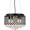 Elegant Lighting Tully 4 lights pendant in black - image 3 of 4