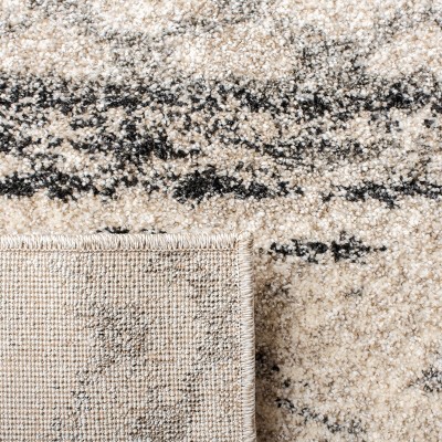 Abstract Shag Elegance 6' x 9' Gray Synthetic Area Rug