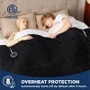 Electric Heated Blanket Soft & Washable Ribbed Flannel - 3 of 4