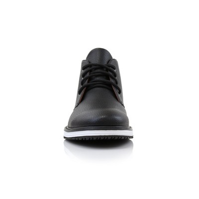 Polar Fox Mens Hugo MPX806081 Mid-Top Casual Chukka Sneaker Boots, in Grained Black, Size 10 — фото 3