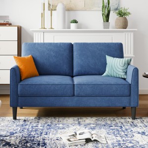 58" W Loveseat Sofa Couch for Living Room,Bedroom,Apartment and Small Space,Easy Assembly - 1 of 4