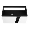 SEVOBAL Bathroom Storage Cabinets Floating Wall Mounted Vanity With Soft Close Cabinet Door for Modern Homes, Black, 34.84"*19.49"*18.9" - 2 of 4